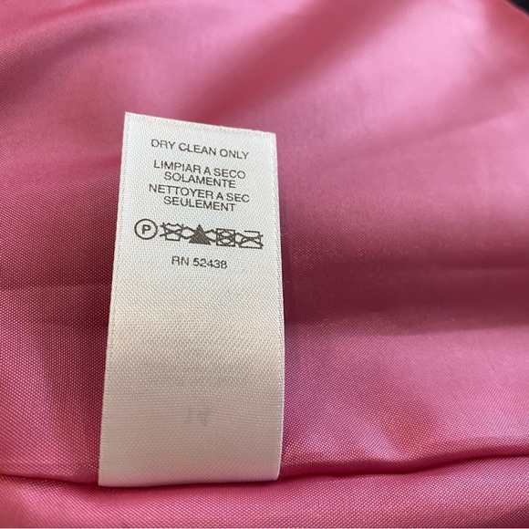 Liz Claiborne Suits Black Pink Pinstripe Blazer Suit Jacket - Picture 11 of 11